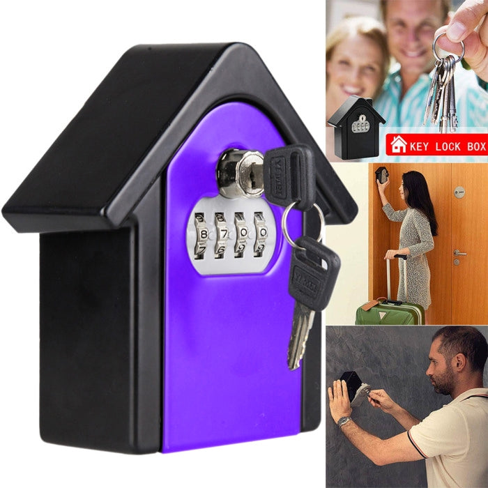 Hut Shape Password Lock Storage Box Security Box Wall Cabinet Safety Box, with 1 Key Hut Shape Password Lock Storage Box Security Box Wall Cabinet Safety Box, with 1 Key